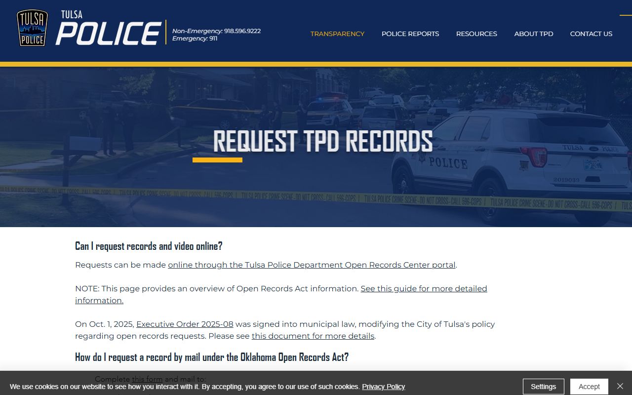 Tulsa DUI records Tulsa Police Records
