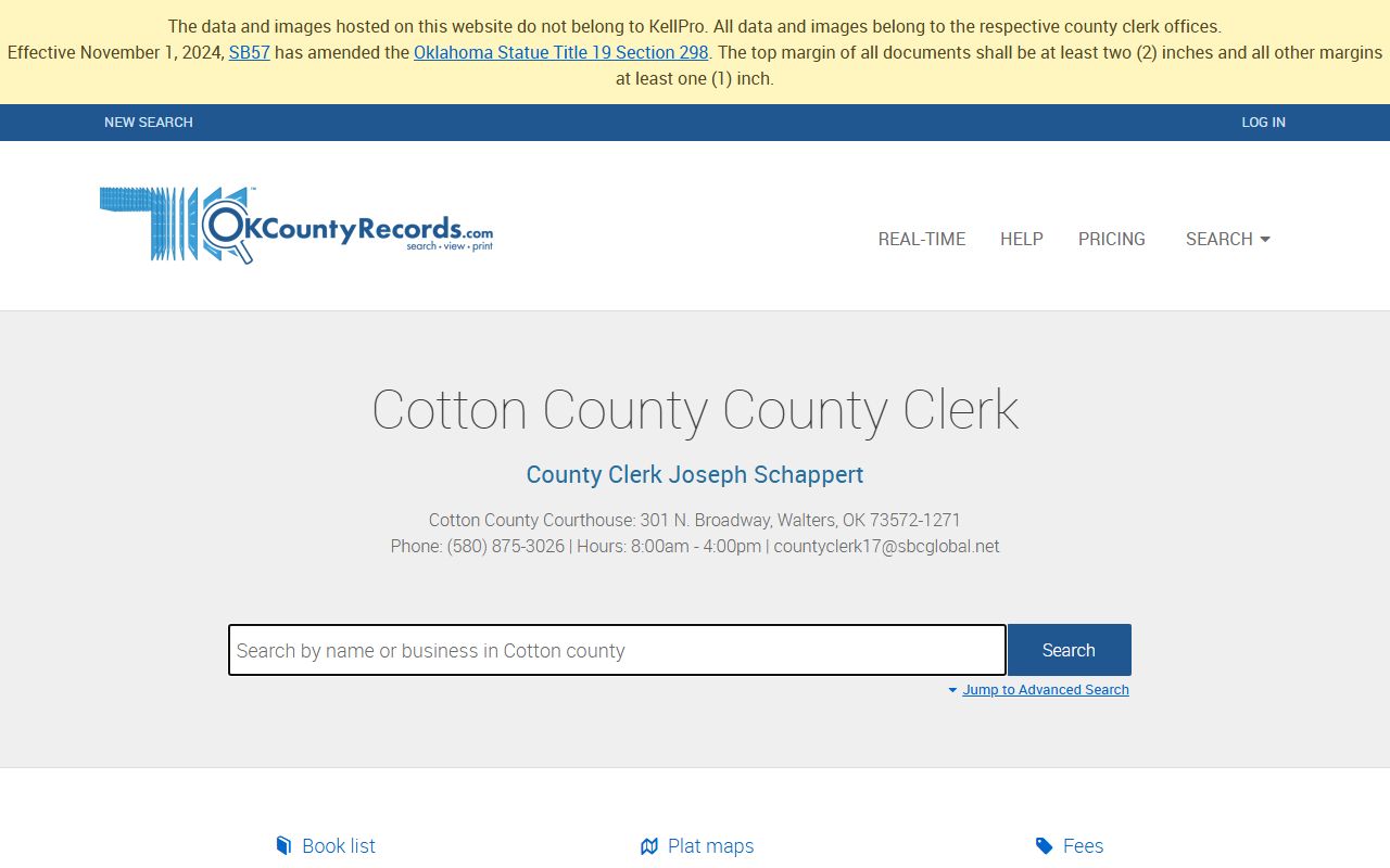 Cotton County DUI records Cotton County Land Records