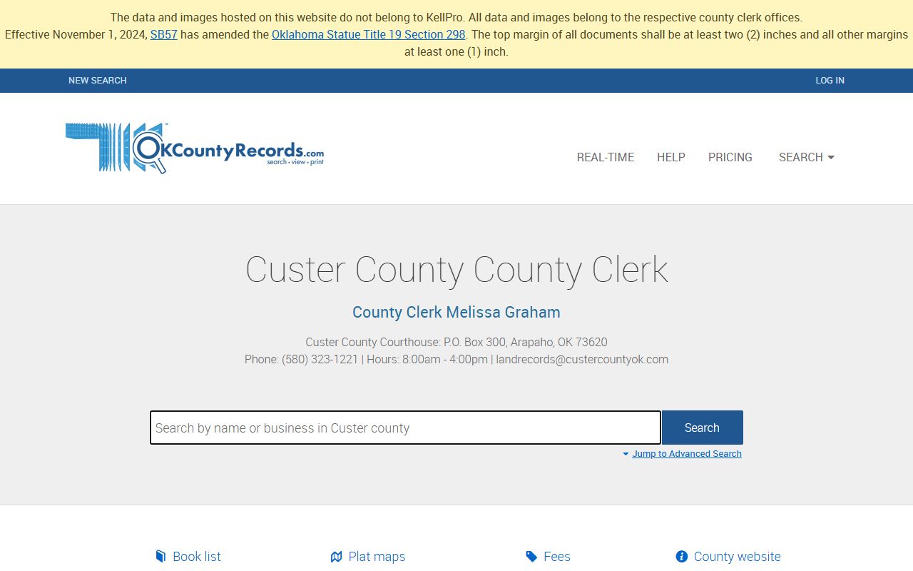 Custer County DUI records Custer County Land Records