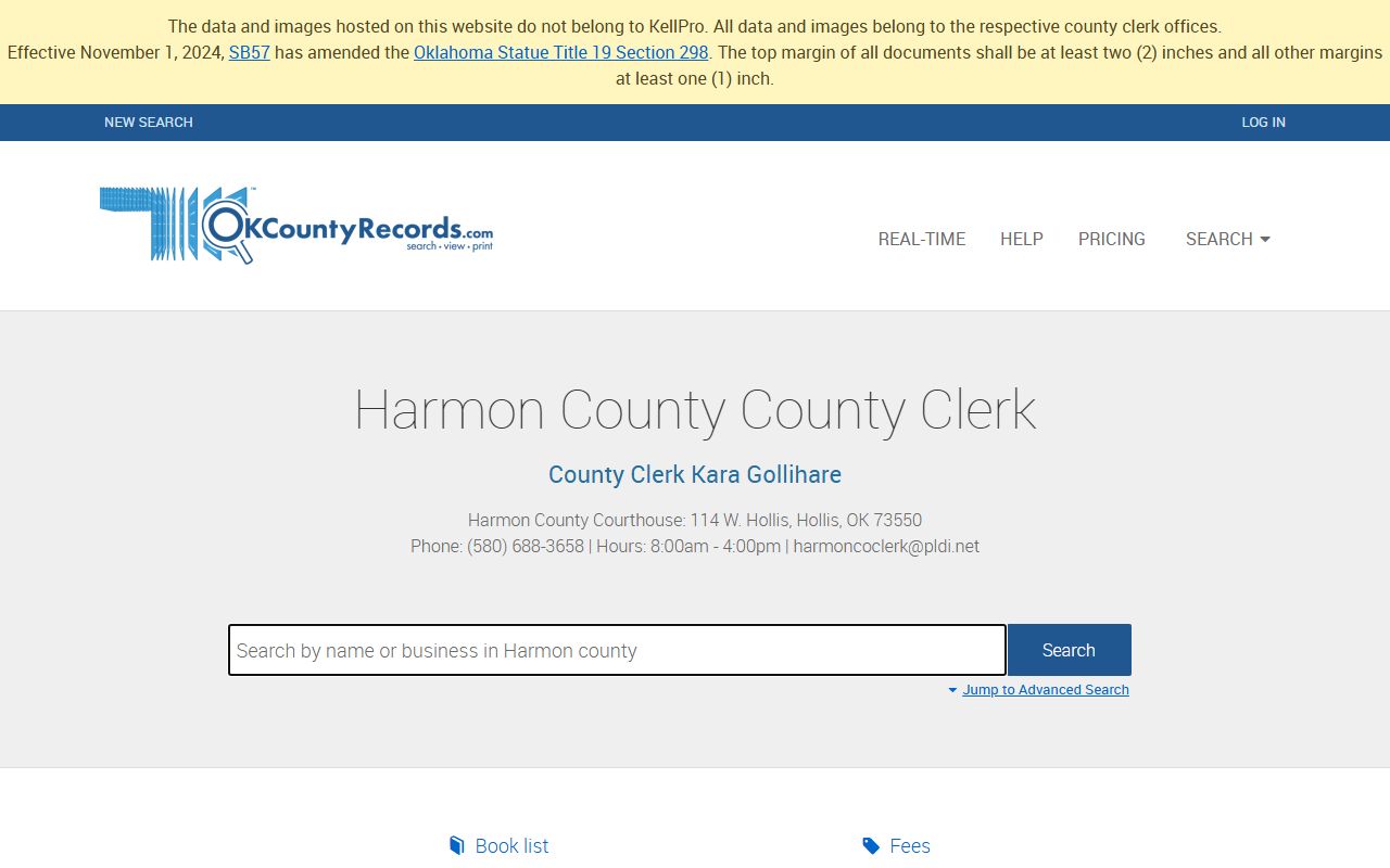 Harmon County DUI records Harmon County Land Records