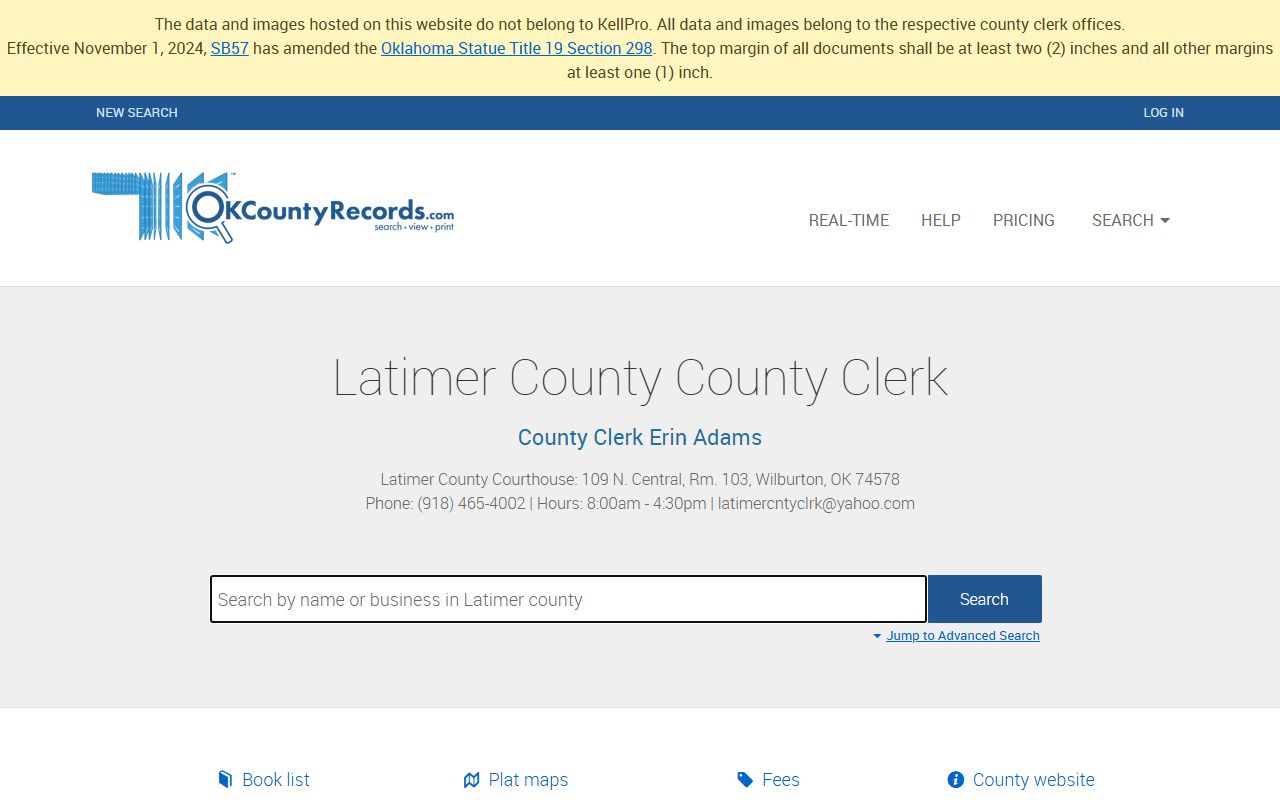 Latimer County DUI records Latimer County Land Records