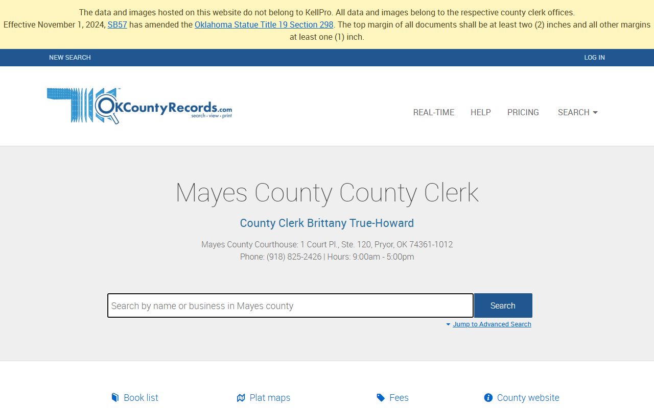 Mayes County DUI records Mayes County Land Records