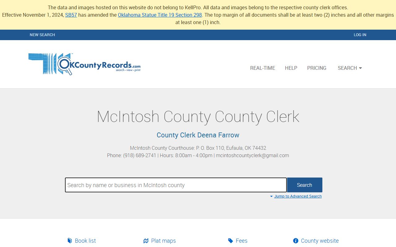 McIntosh County DUI records McIntosh County Land Records