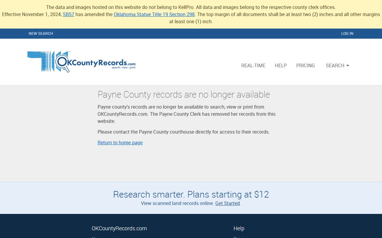Payne County DUI records Payne County Land Records